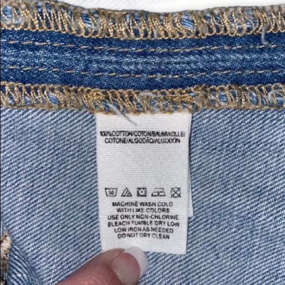 FREE PEOPLE Modern Femme Denim Mini Skirt Size 0 - Picture 6 of 10